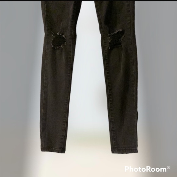 SO Black Low Rise Ripped Jeggings - Picture 4 of 8